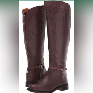 Franco Sarto Leather Haylie Wide Calf Knee Boots